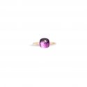Pomellato - Anello Nudo Petit - Oro Rosa E Bianco