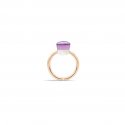 Pomellato - Anello Nudo Petit - Oro Rosa E Bianco