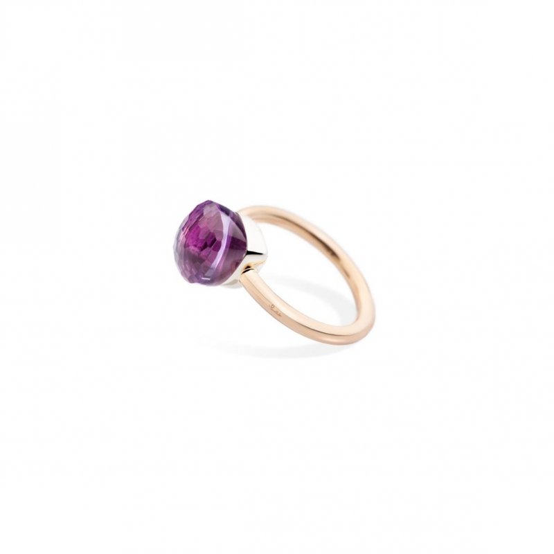 Pomellato - Anello Nudo Petit - Oro Rosa E Bianco