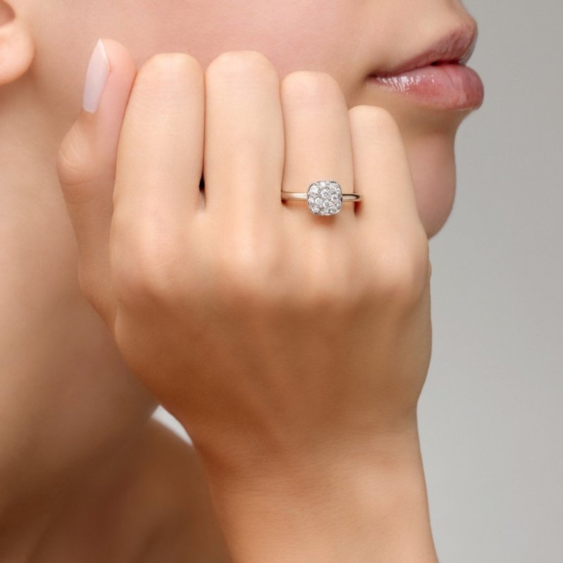 Pomellato - Anello Nudo Petit - Oro Rosa - Diamanti