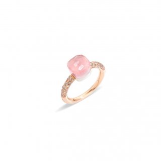 Pomellato - Anello Nudo Petit - Oro Rosa - Quarzo