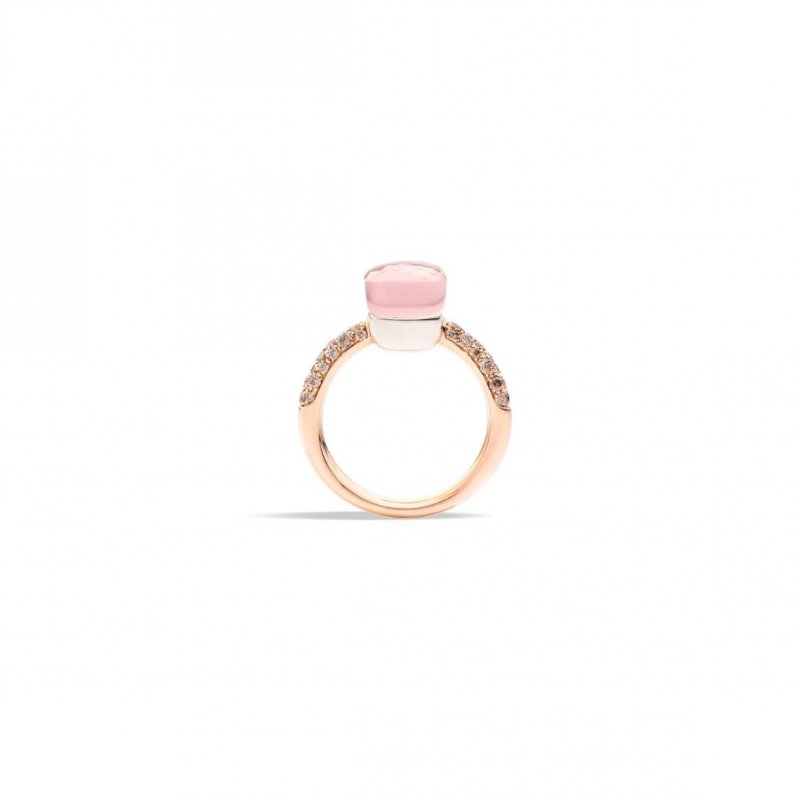 Pomellato - Anello Nudo Petit - Oro Rosa - Quarzo