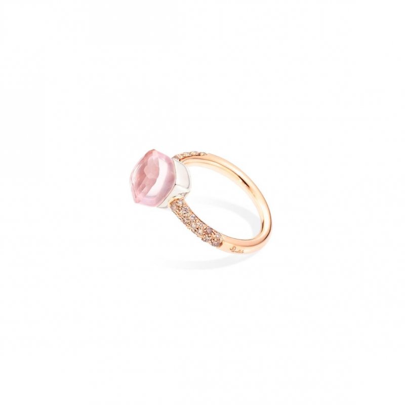 Pomellato - Anello Nudo Petit - Oro Rosa - Quarzo