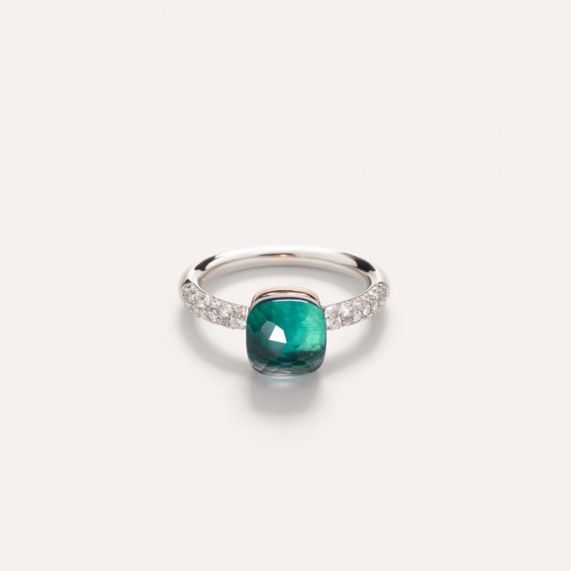 Pomellato - Anello Nudo Petit - Oro Rosa E Bianco