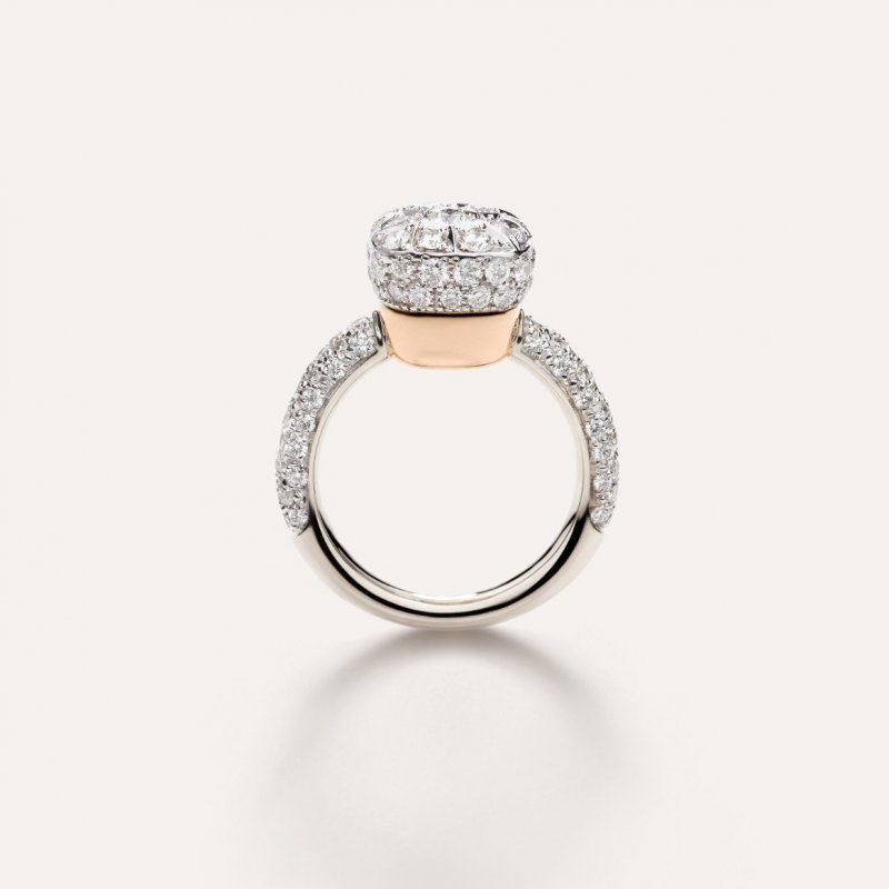 Pomellato - Anello Nudo Classic - Oro Rosa E Bianco