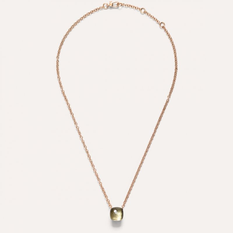 Pomellato - Collana Nudo Petit - Oro Rosa - Prasiolite