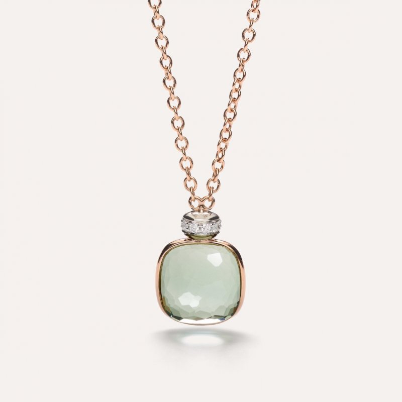 Pomellato - Collana Nudo Classic - Oro Rosa - Prasiolite