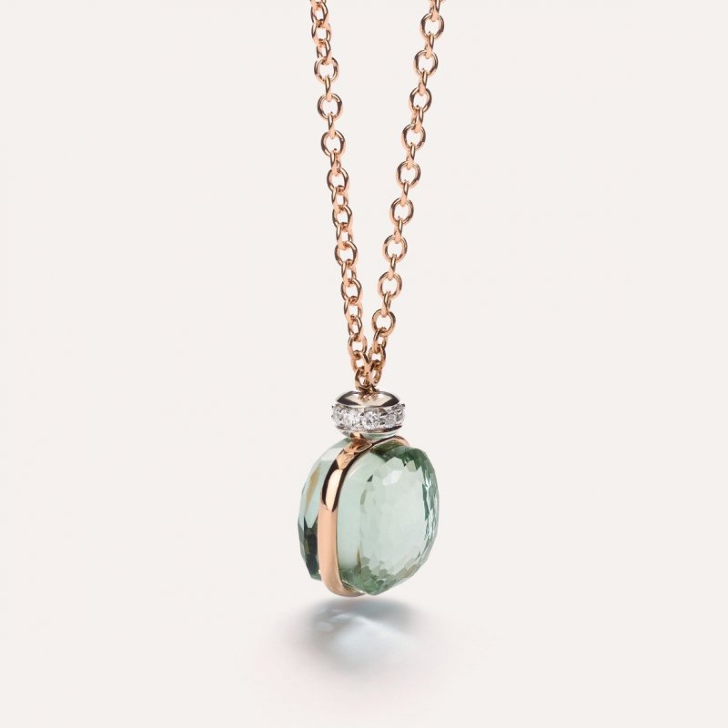 Pomellato - Collana Nudo Classic - Oro Rosa - Prasiolite