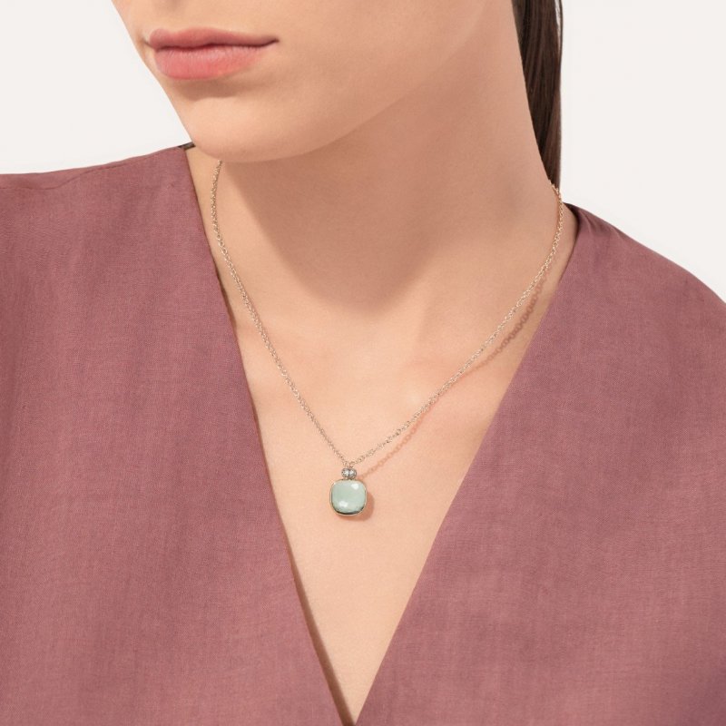 Pomellato - Collana Nudo Classic - Oro Rosa - Prasiolite