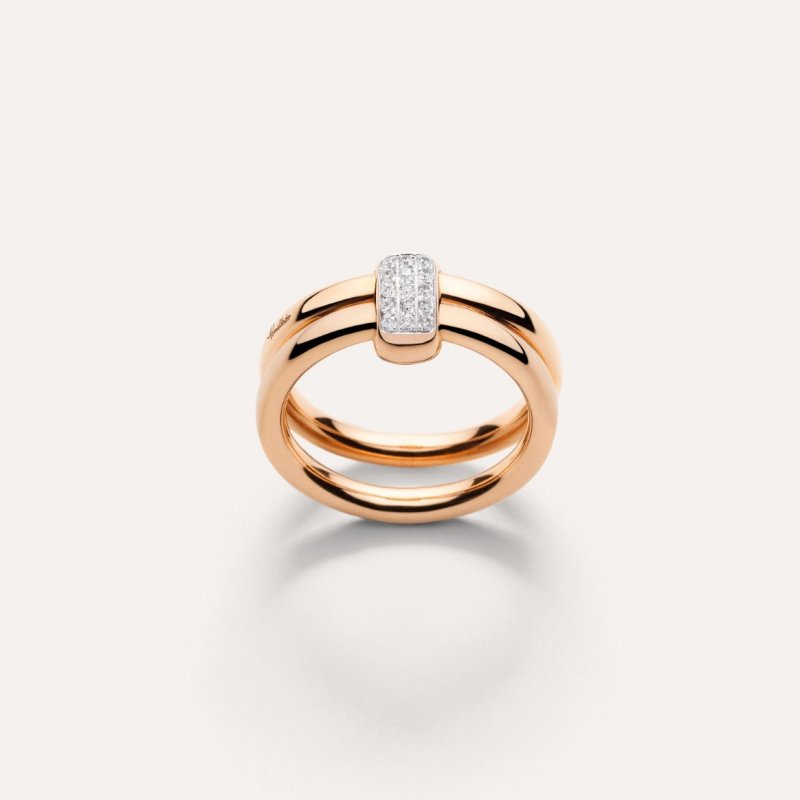 Pomellato - Anello Together - Oro Rosa - Diamanti