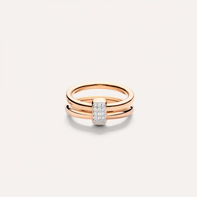 Pomellato - Anello Together - Oro Rosa - Diamanti