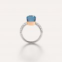 Pomellato - Anello Nudo Petit - Oro Rosa - Blu
