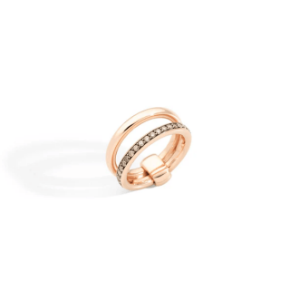 Pomellato - Anello Iconica - Oro Rosa - Diamanti