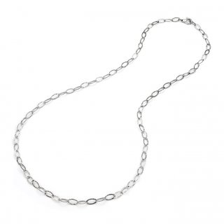 Collana Maglia Ovale Martellata