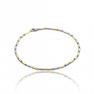Chimento - Bracciale Oro - Bicolore Bianco E Giallo