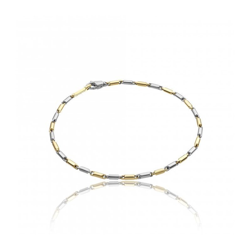 Chimento - Bracciale Oro - Bicolore Bianco E Giallo