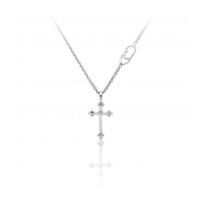 Chimento - Pendenti Con Catena - Oro Bianco - Brillanti