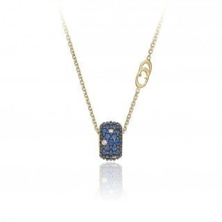 Chimento - Girocollo Oro Giallo - Zaffiri E Brillanti