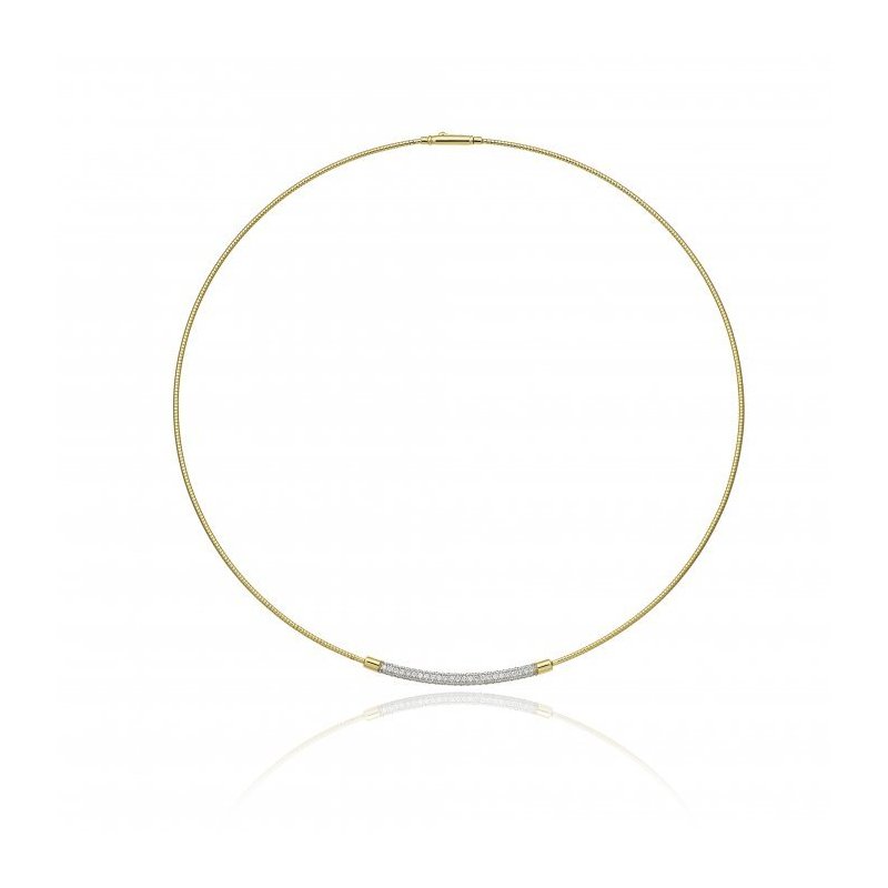 Chimento - Girocollo Oro Giallo - Brillanti Bianchi
