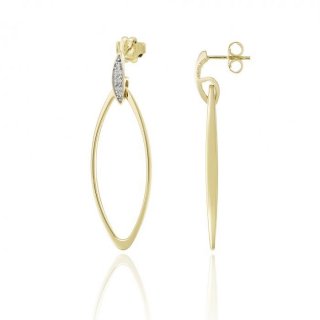 Chimento - Orecchino Oro Giallo - Brillanti Bianchi