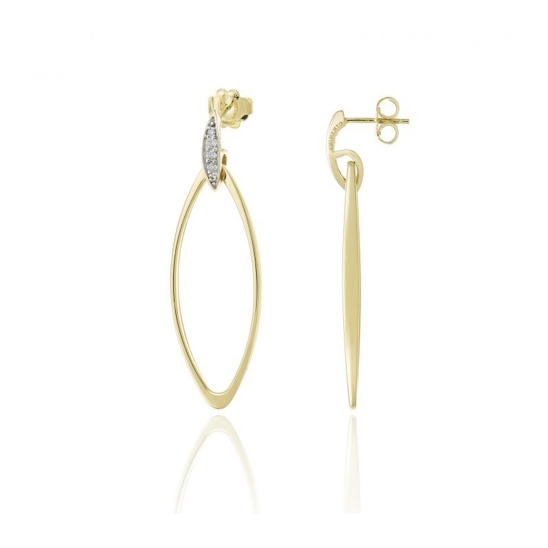 Chimento - Orecchino Oro Giallo - Brillanti Bianchi