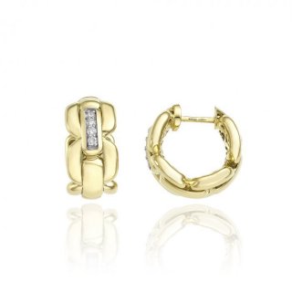 Chimento - Orecchino Oro Giallo - Brillanti Bianchi