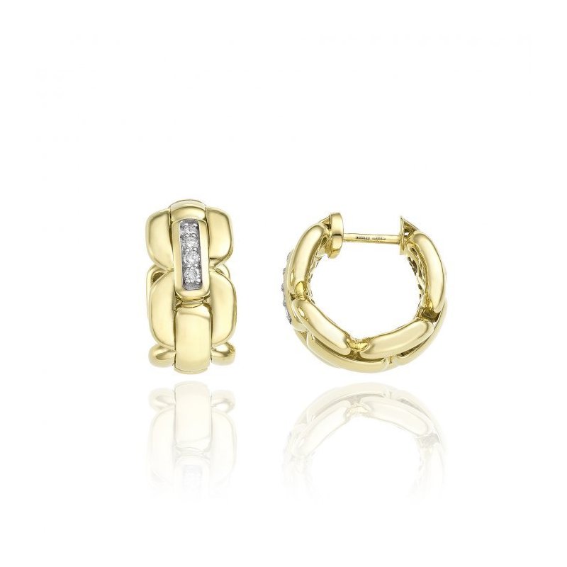 Chimento - Orecchino Oro Giallo - Brillanti Bianchi