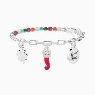 Kidult - Bracciale Con Catena - Pietre E Ciondoli