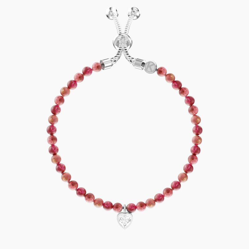 Kidult - Bracciale Regolabile - Diaspro Rosso