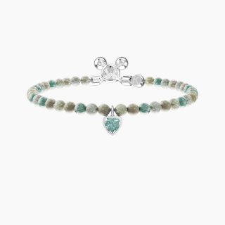 Kidult - Bracciale Regolabile - Diaspro Azzurro
