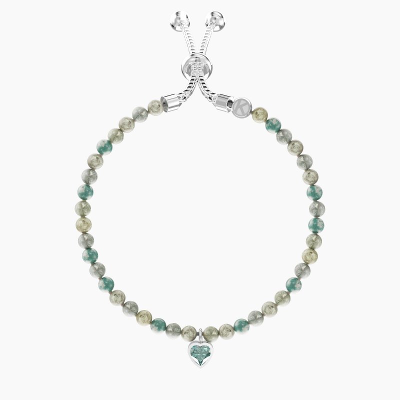 Kidult - Bracciale Regolabile - Diaspro Azzurro