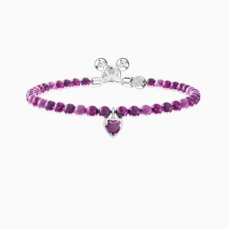 Kidult - Bracciale Regolabile - Diaspro Viola