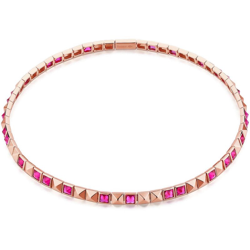 Rosato - Collana Argento 925 - Donna - Cubica