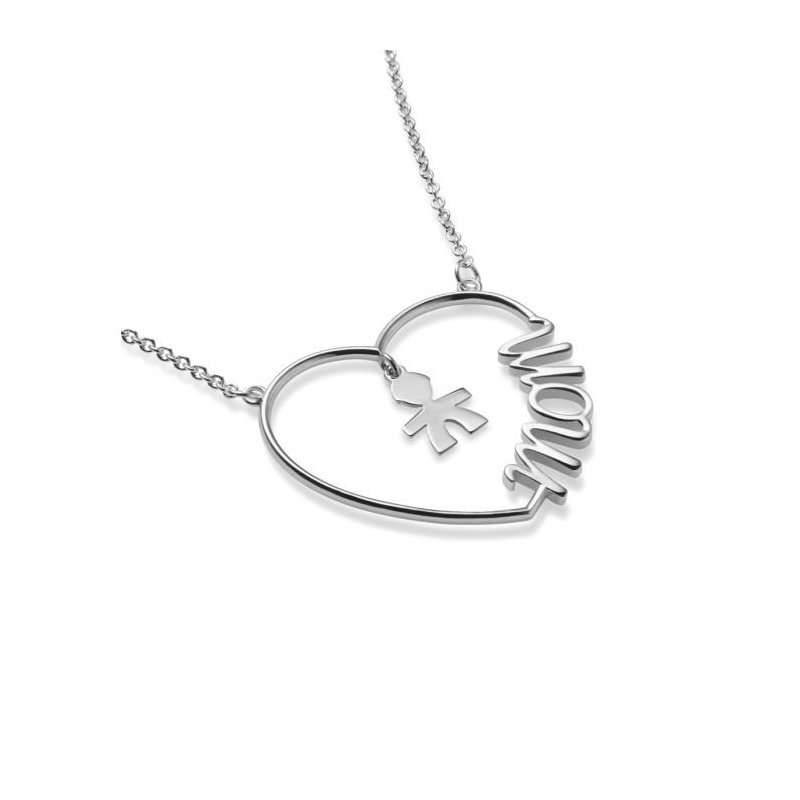 Le Bebe' - Collana Cuore Di Mamma - Argento