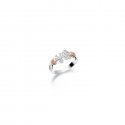 Le Bebé - Anello Girocuore - Oro Bianco - Diamanti