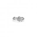 Le Bebe' - Anello Girocuore - Oro Bianco - Diamanti