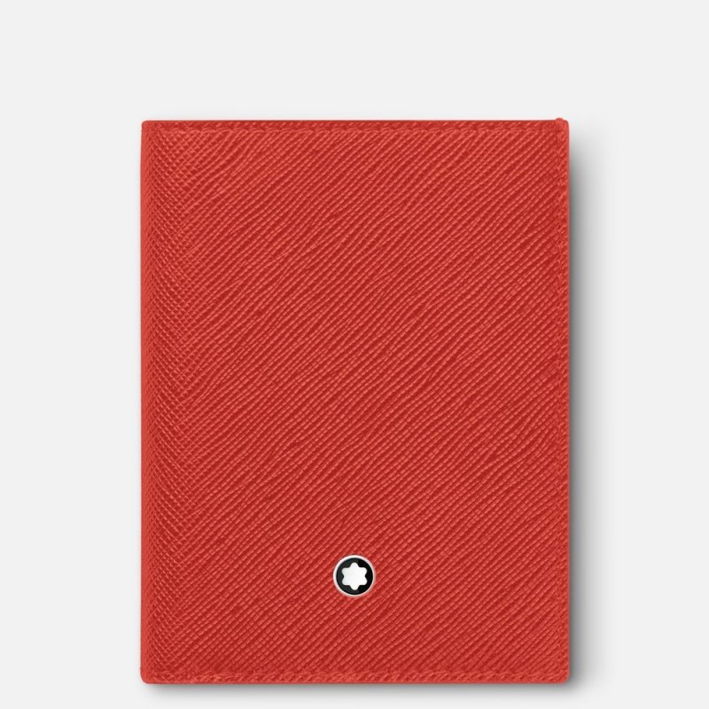 Montblanc - Portafoglio Mini - Corallo - Pelle