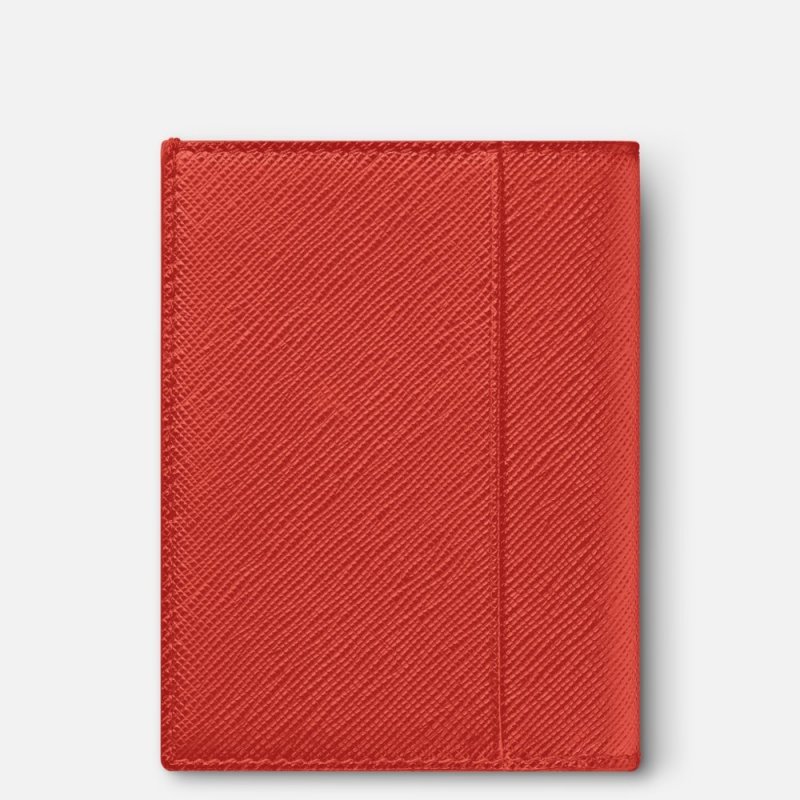Montblanc - Portafoglio Mini - Corallo - Pelle