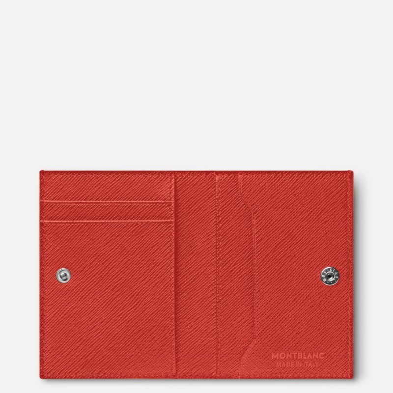 Montblanc - Portafoglio Mini - Corallo - Pelle
