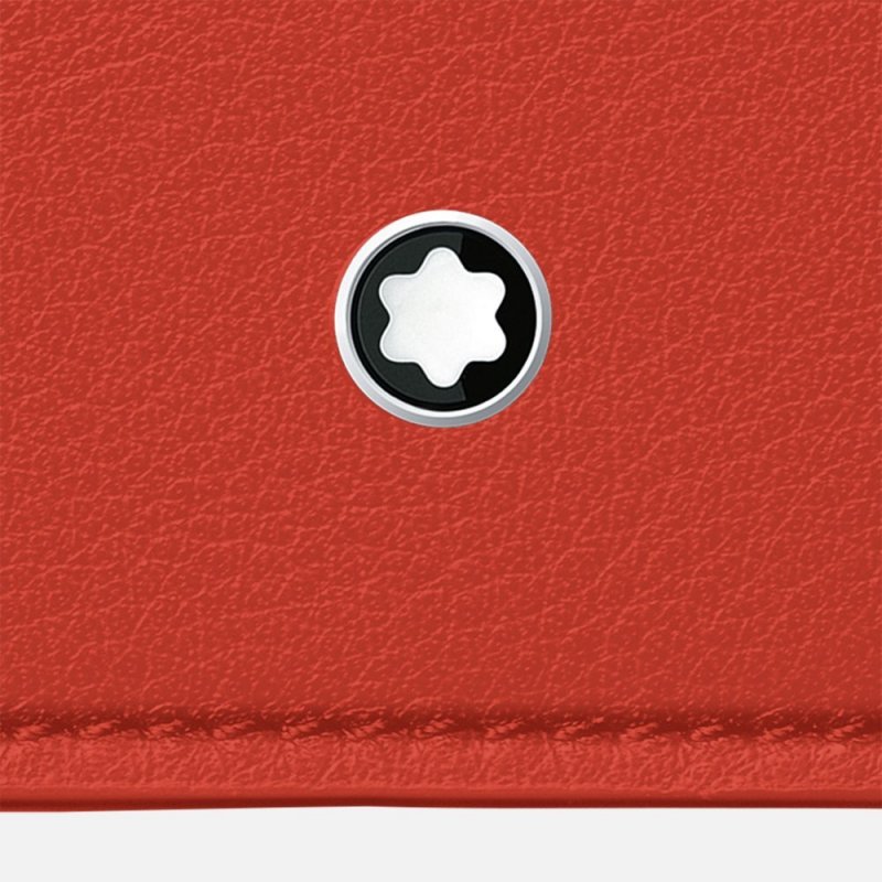 Montblanc - Porta Carte Soft - Pelle - Corallo