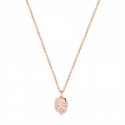 Rosato - Collana Foglia - Placcatura Oro Rosa - Allegra