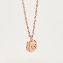 Rosato - Collana Foglia - Placcatura Oro Rosa - Allegra