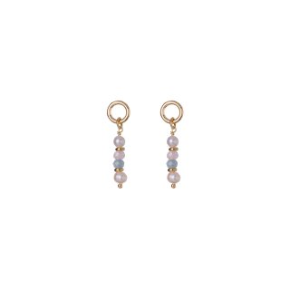 Alisia - Orecchini In Argento 925 - Morganite - Perla