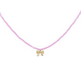 Girocollo Con Fiocco E Filo Di Zirconi - Candy Bow