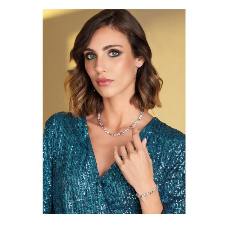 Orecchini Rodiati Con Cubic Zirconia