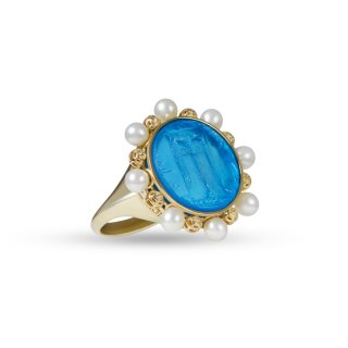 Gerardo Sacco - Anello Oro 375/000 - Paste Vitree