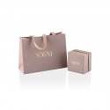 Sogni - Anello Petalo Contrarié - Oro Rosa - Zirconi Blu