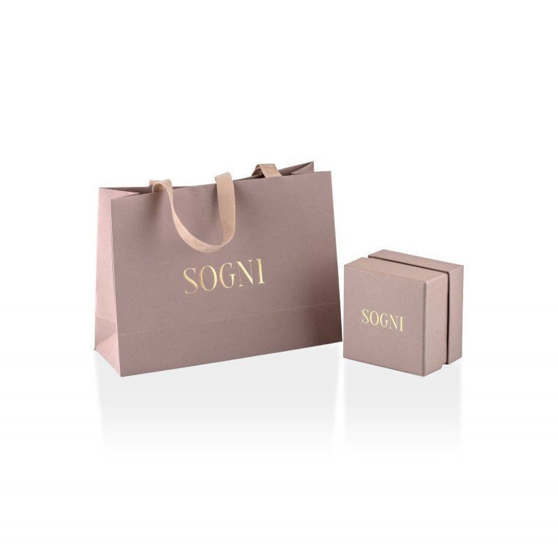 Sogni - Anello Petalo Contrarié - Oro Rosa - Zirconi Blu