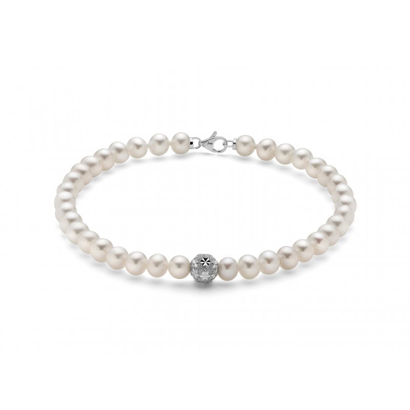 Miluna - Bracciale Perle Oriente - Oro 18 Kt