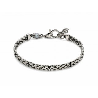 Miluna Uomo - Bracciale Argento - Motivo A Incrocio